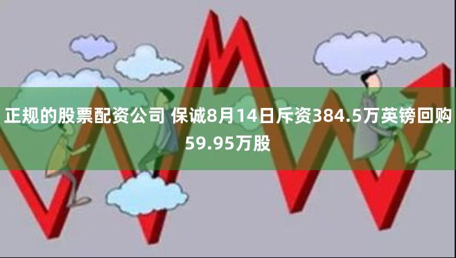 正规的股票配资公司 保诚8月14日斥资384.5万英镑回购59.95万股